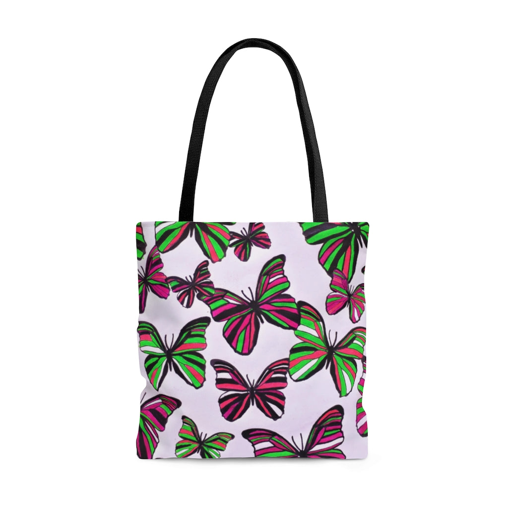 AOP Butterflies Tote Bag