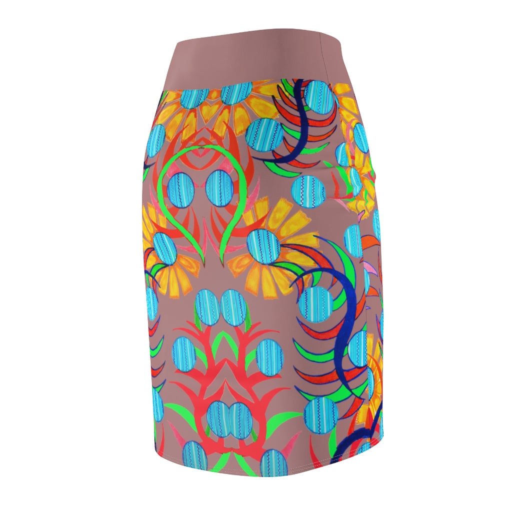 Sunflower Cider Pencil Skirt