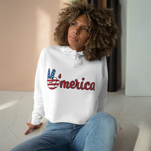 American Crop Hoodie