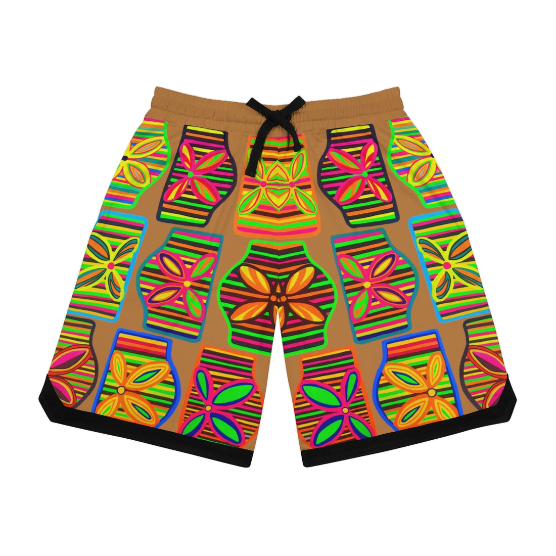 Tussock Deco Print Basketball Rib Shorts (AOP)