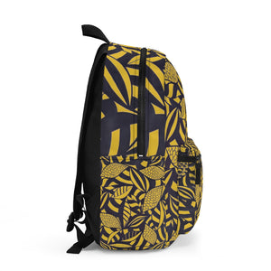Tropical Minimalist Gold Honey Backpack