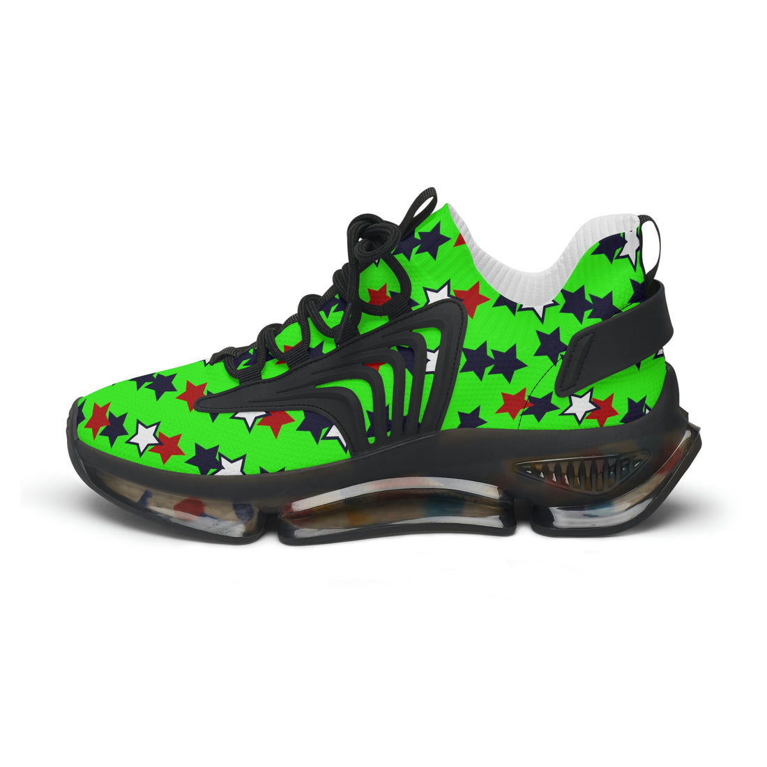 Neon Green Stargirl OTT Women's Mesh Knit Sneakers