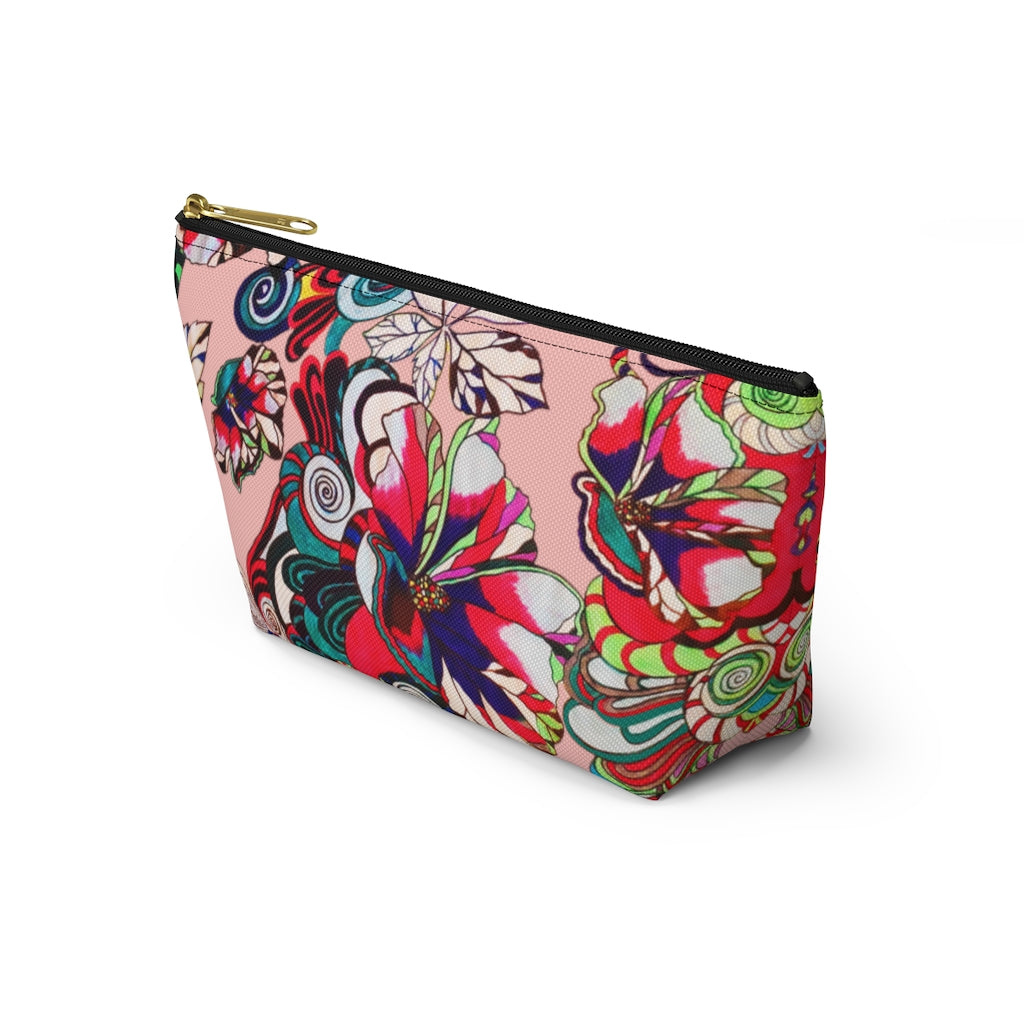 Floral Pop Blush Accessory Pouch