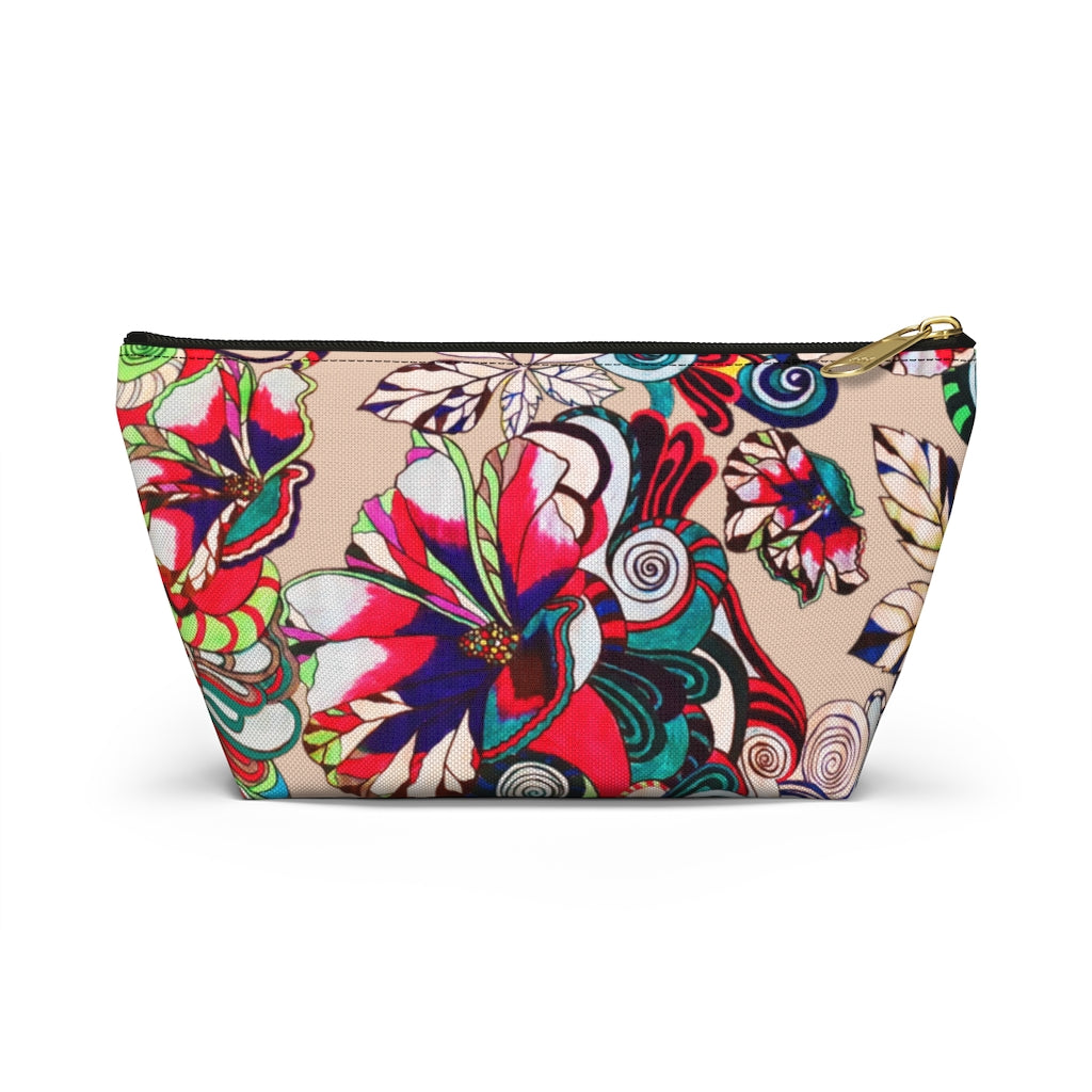 Floral Pop Nude Accessory Pouch