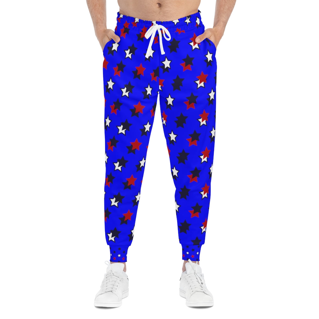 Unisex AOP Starry Electric Blue Joggers