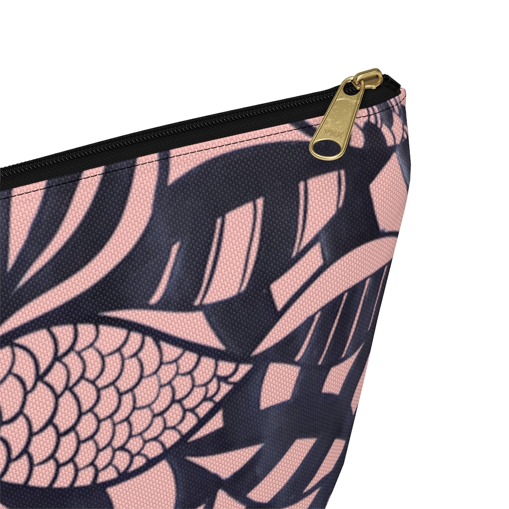 Blush Tropical Minimalist Accessory Pouch