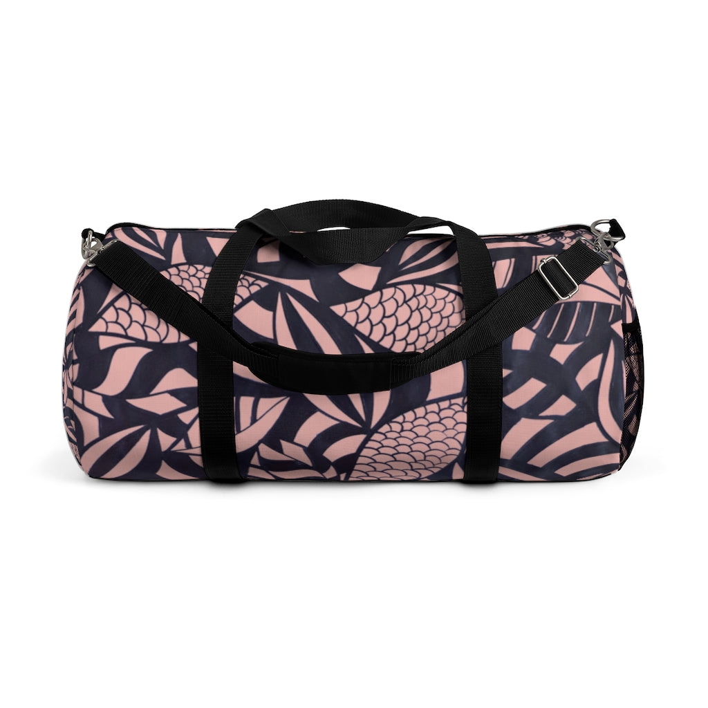 Tropical Minimalist Blush Duffel Bag