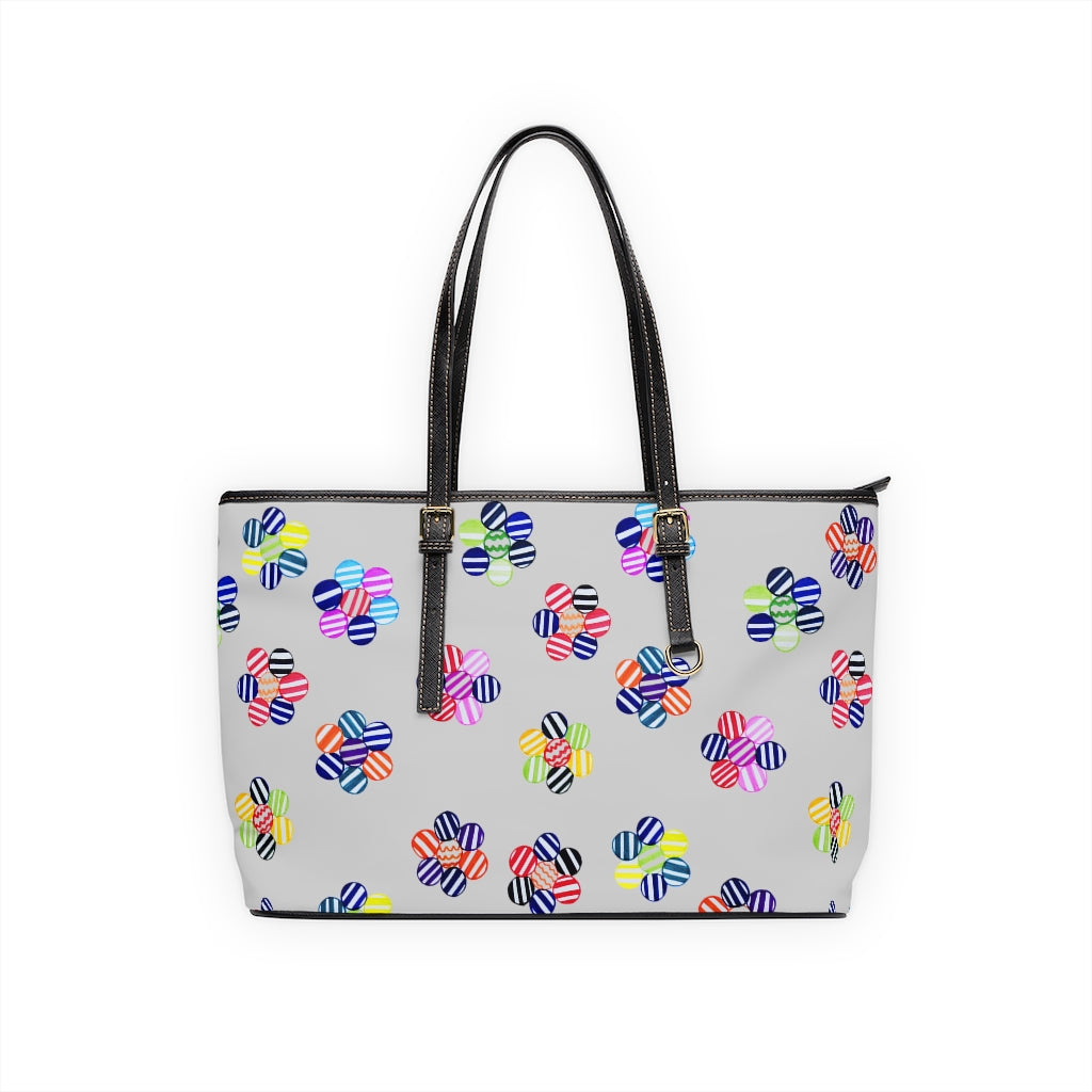 Slate Candy Florals PU Leather Shoulder Bag
