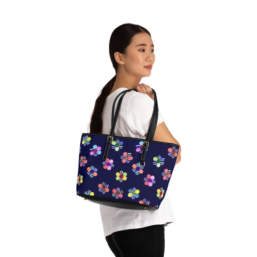 ink multi colour candy florals totebag