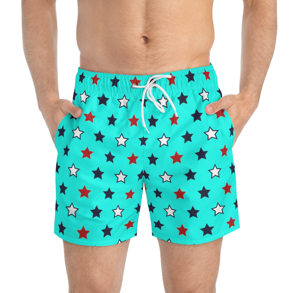 Men's Starboy Cyan Swimming Trunks