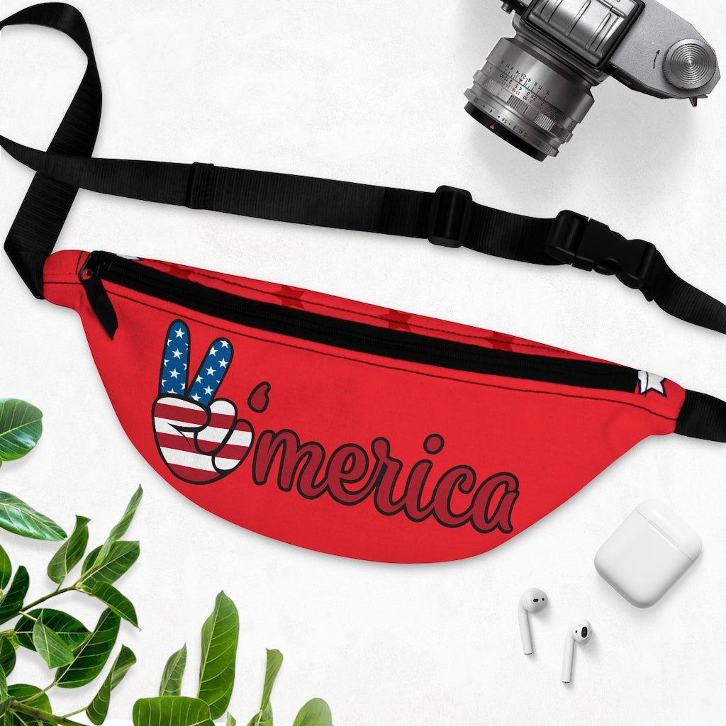 All American Red Fanny Pack