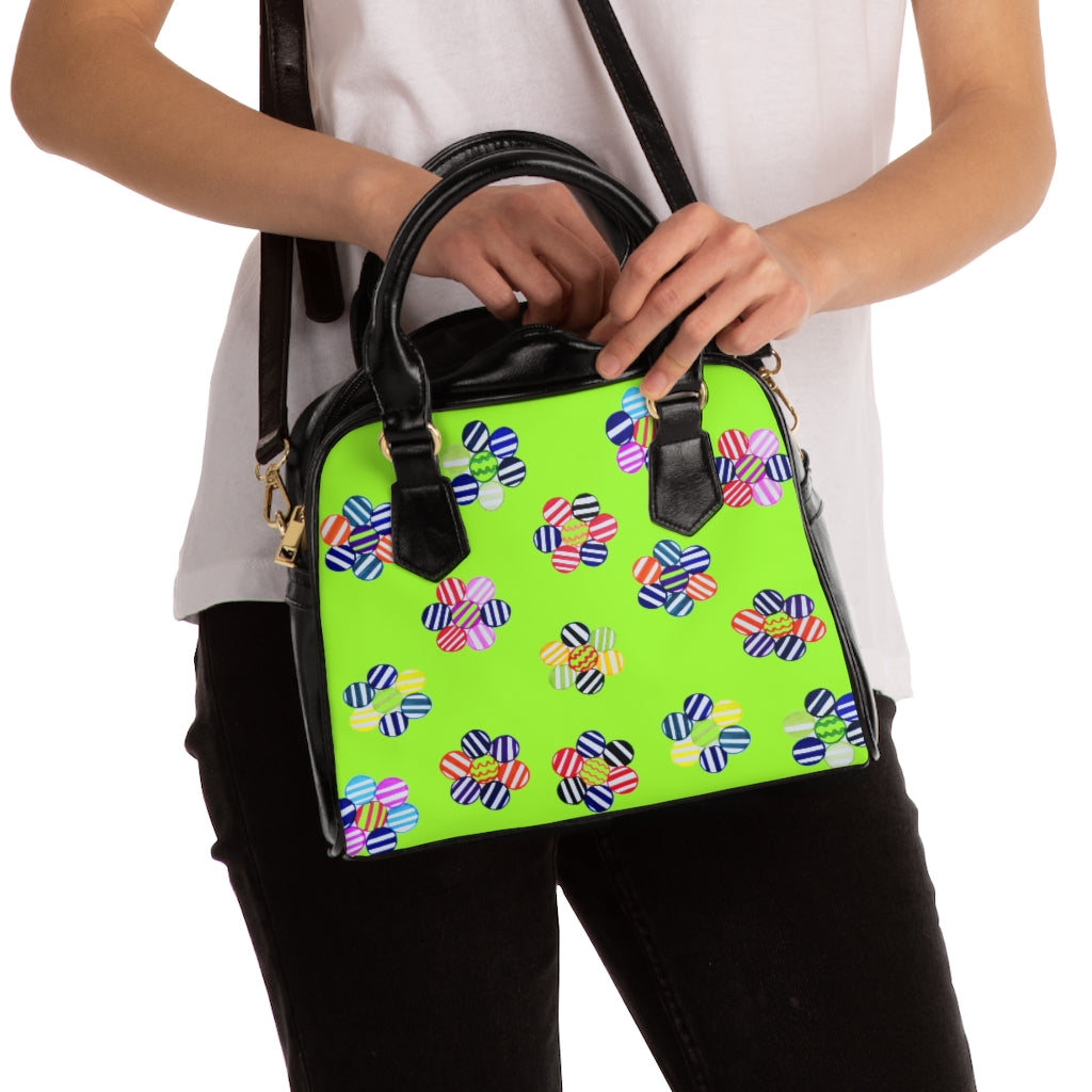 Lime Candy Florals AOP Handbag