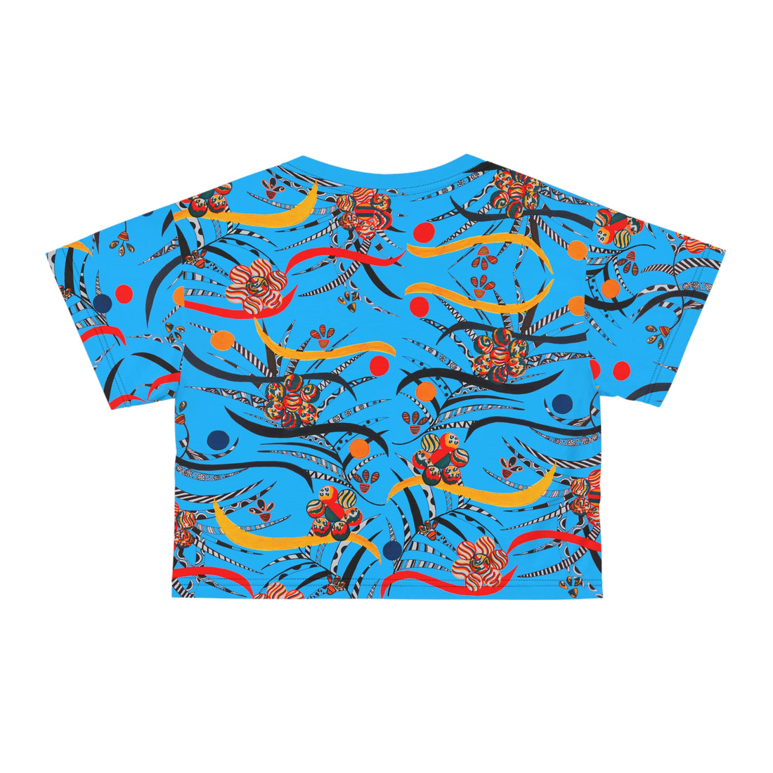 Aqua Wilderness AOP Printed Crop Tee