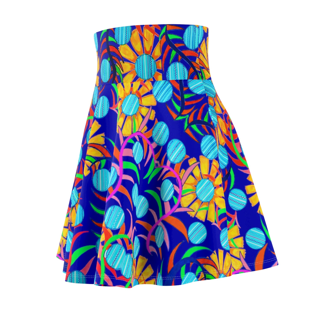 Sunflower Electric Blue Skater Skirt