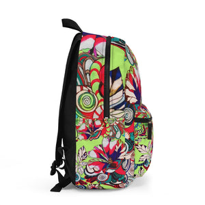 Lime Artsy Floral Pop Backpack