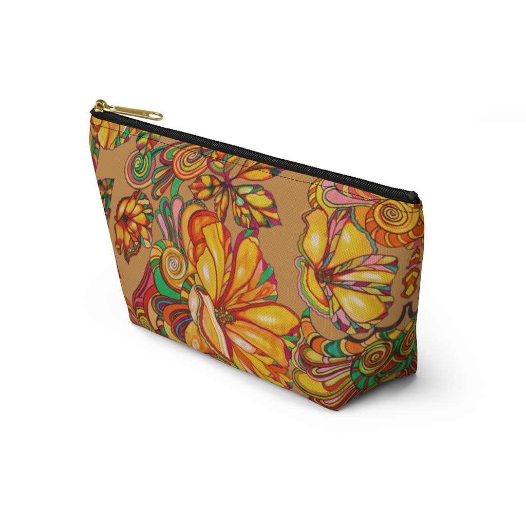 Tussock Artsy Floral Accessory Pouch