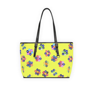 canary multi colour candy florals totebag