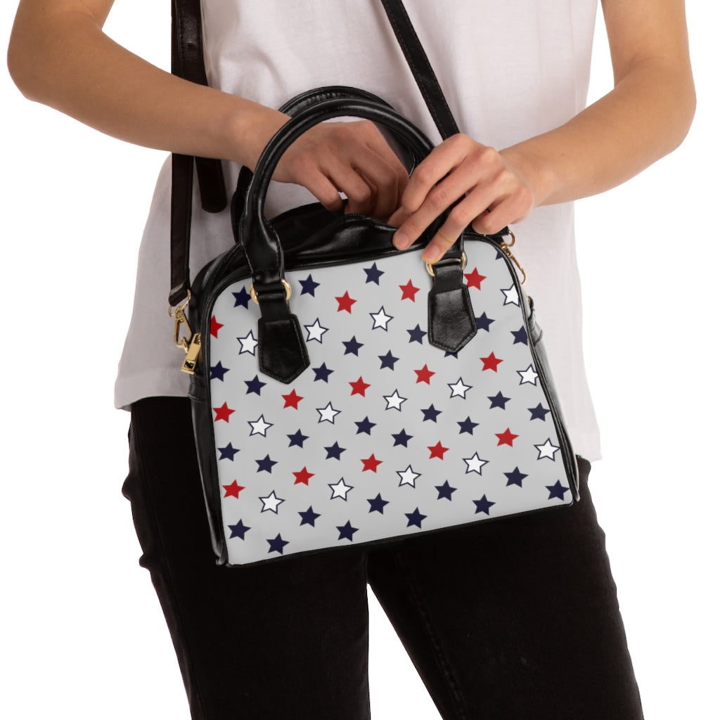 slate star print handbag