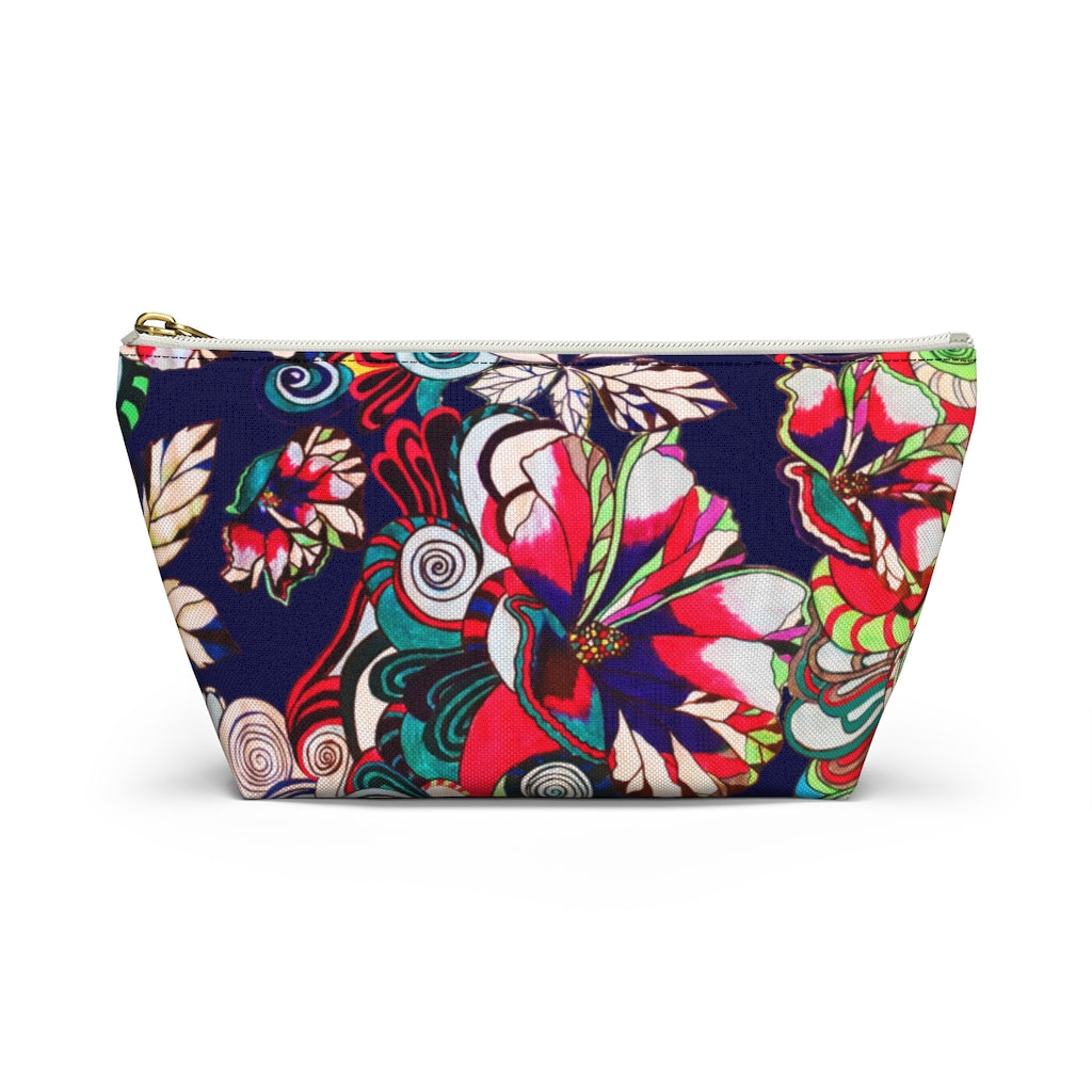 Floral Pop Ink Accessory Pouch