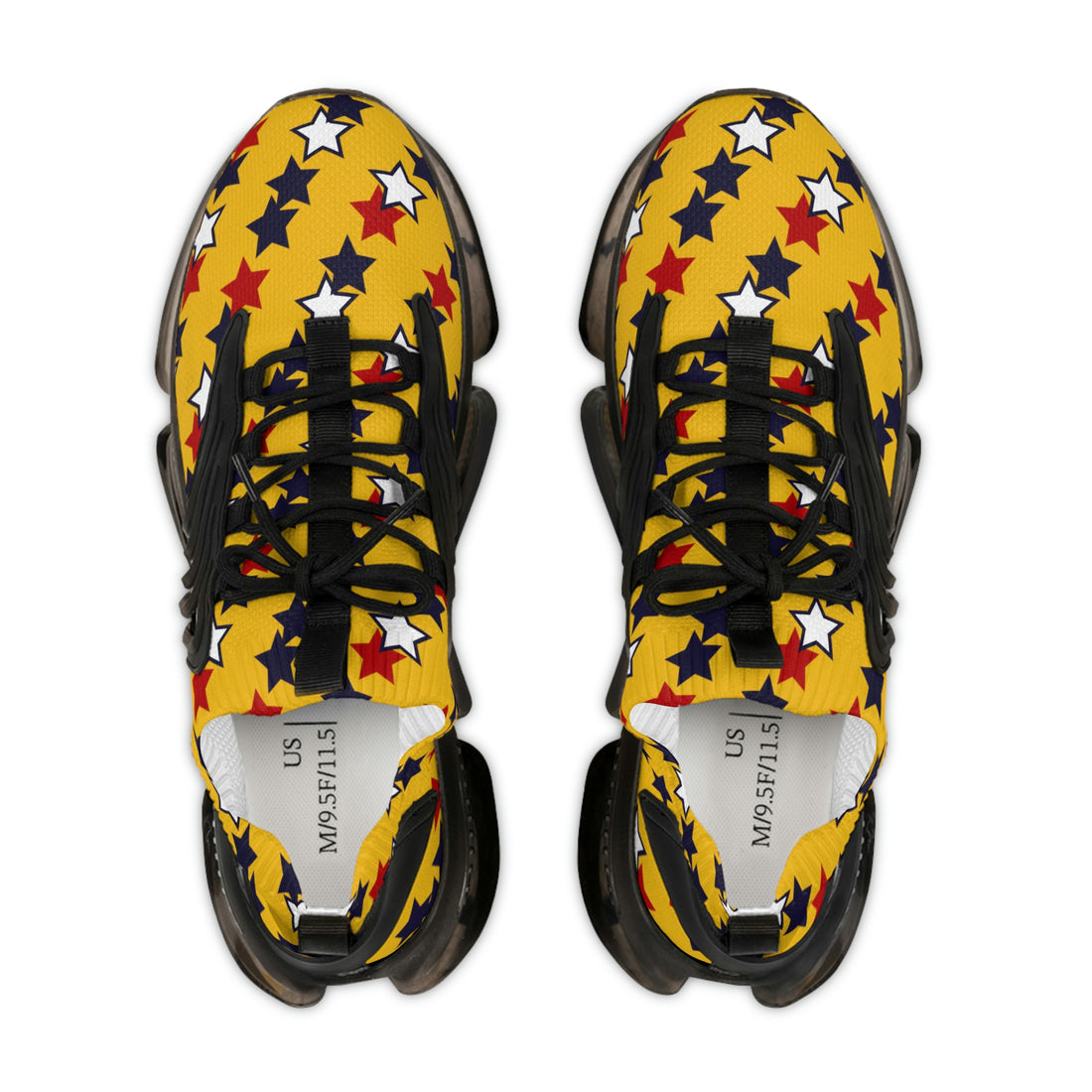 Yellow Starboy OTT Men's Mesh Knit Sneakers