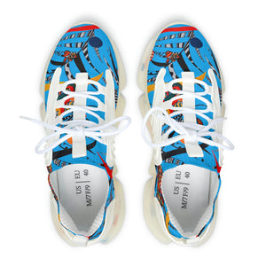 aqua women's floral & animal print mesh knit sneakers