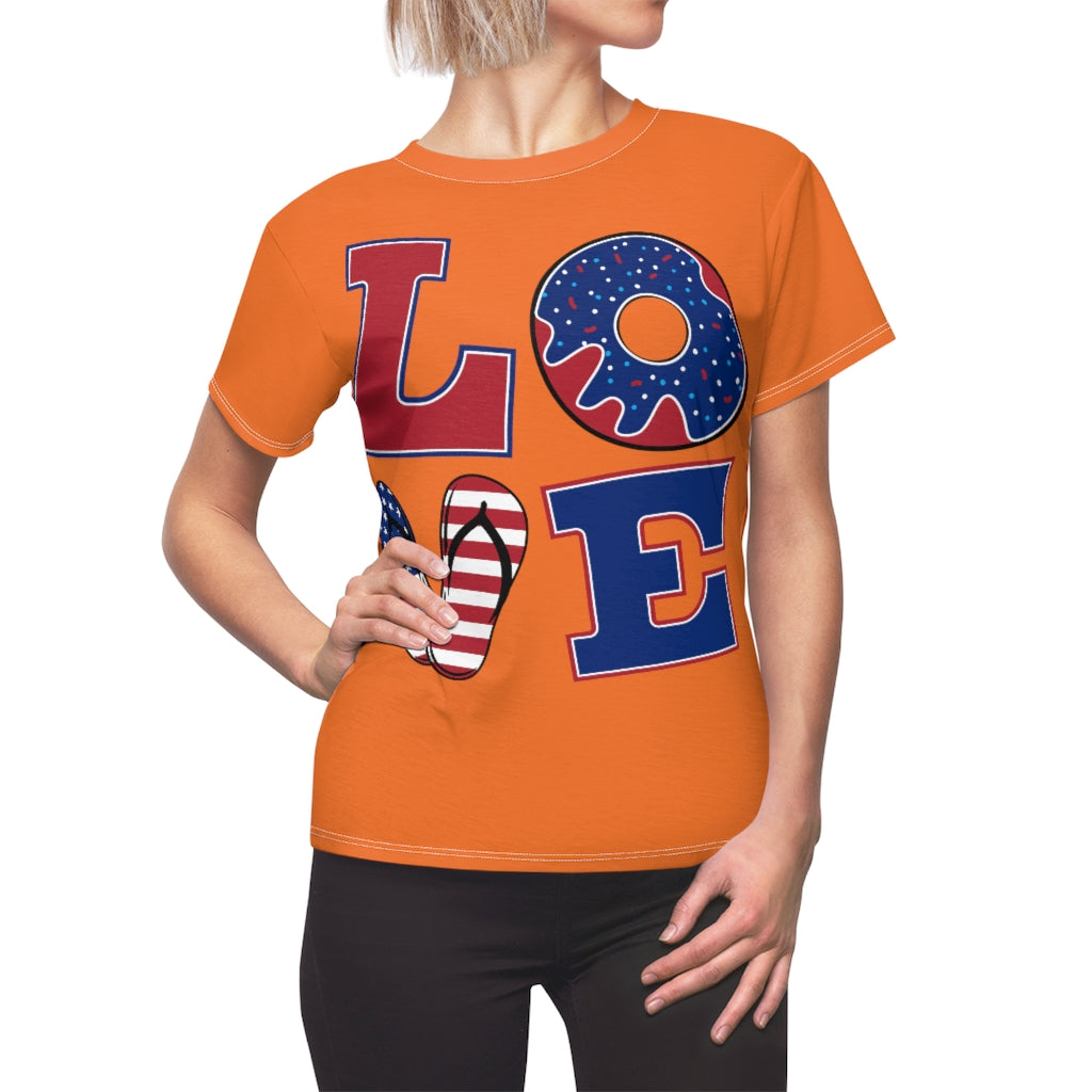 L.O.V.E. 'merica Orange T-Shirt