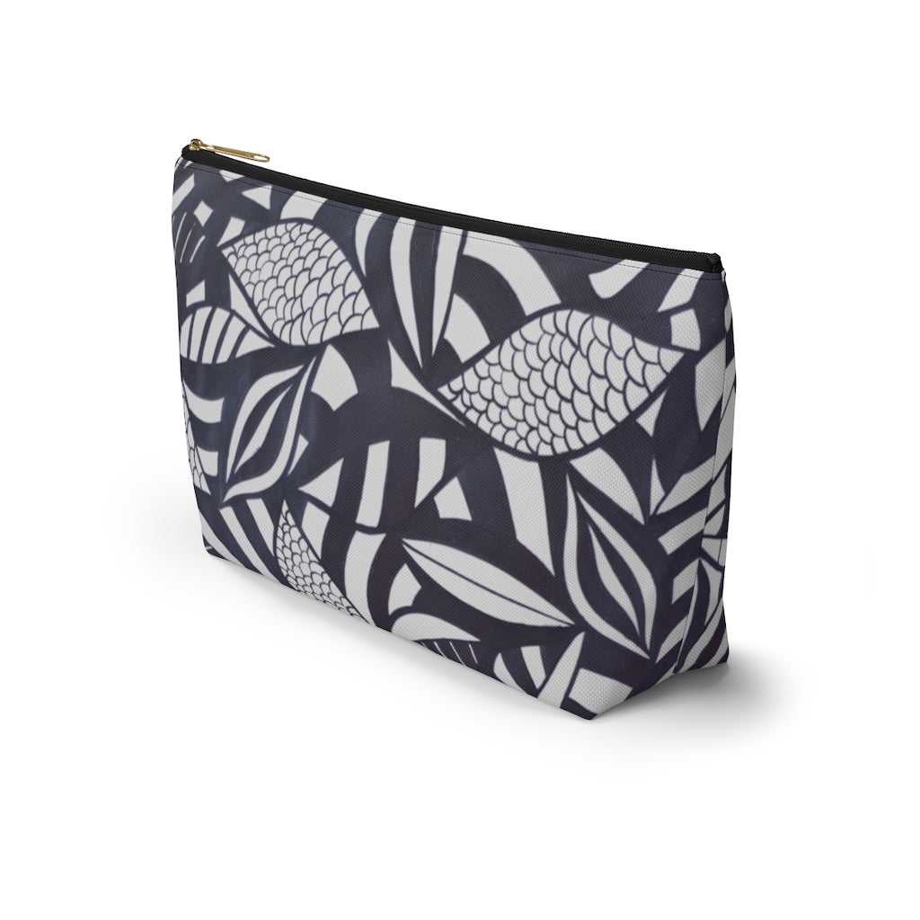 Slate Tropical Minimalist Accessory Pouch