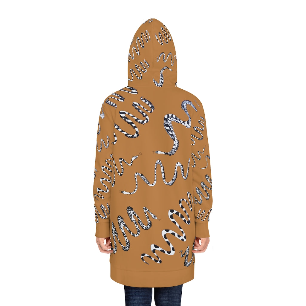 Tussock Snake Print Hoodie Dress