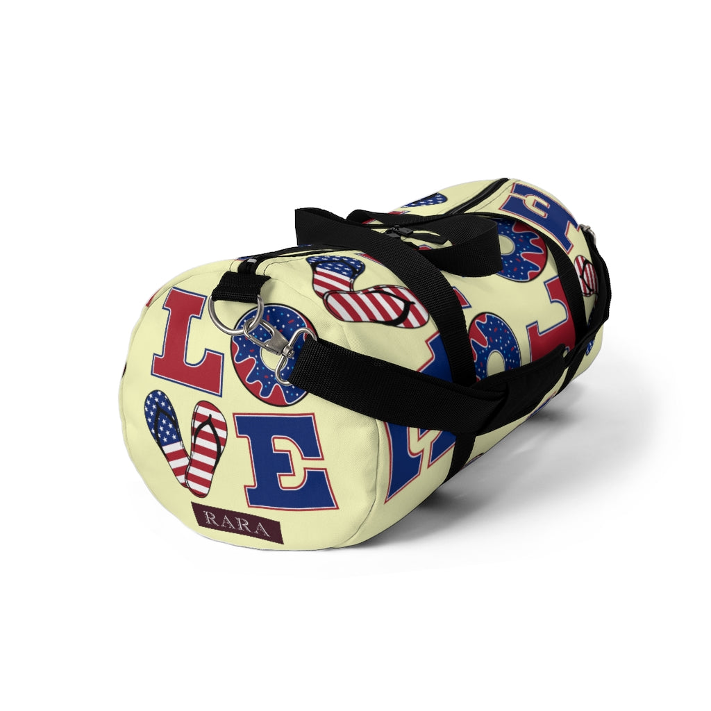 American Love Cream Duffel Bag