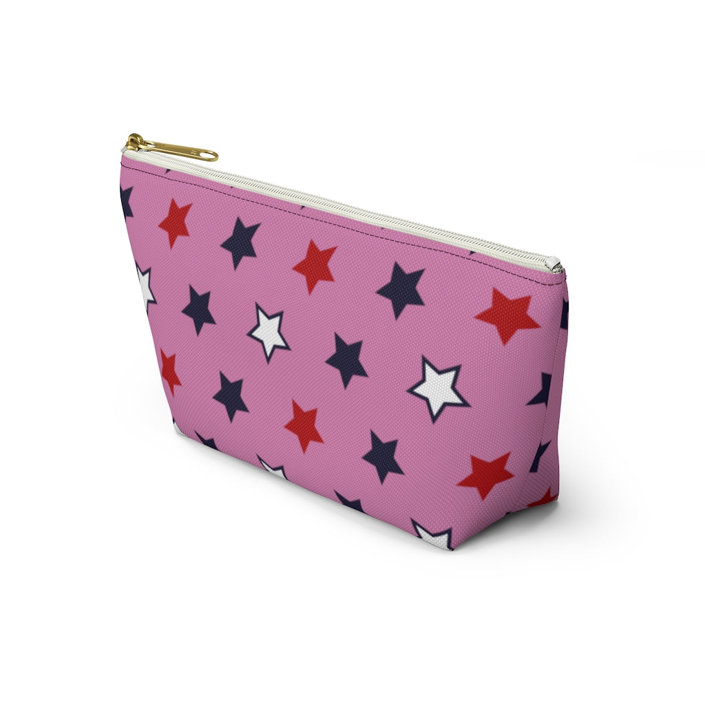 Starry Pink Accessory Pouch