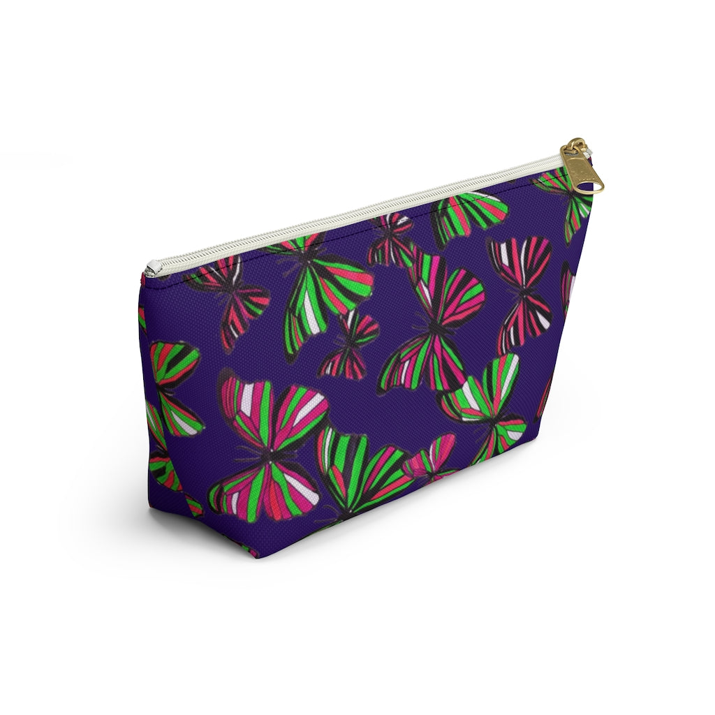 Butterflies Violet Accessory Pouch