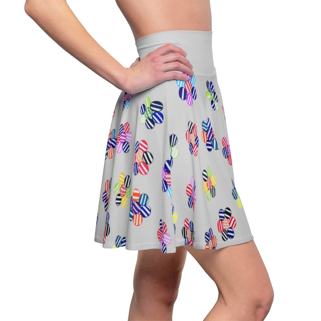 Slate Candy Florals Skater Skirt
