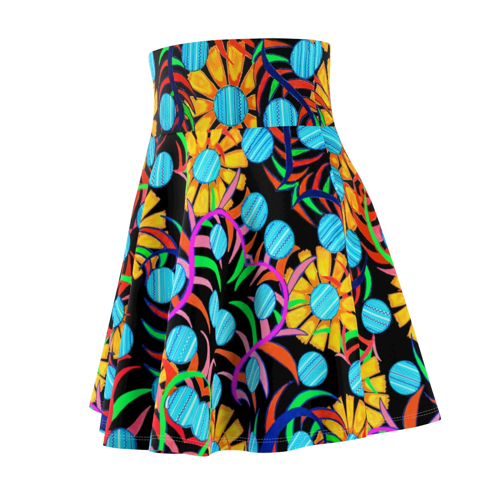 Sunflower Jet Black Skater Skirt