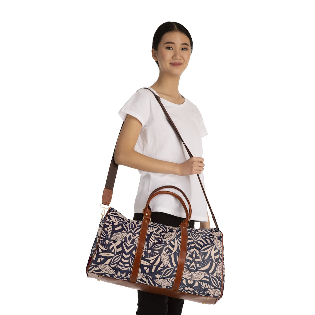 Nude Tropical Minimalist Waterproof AOP Travel Bag