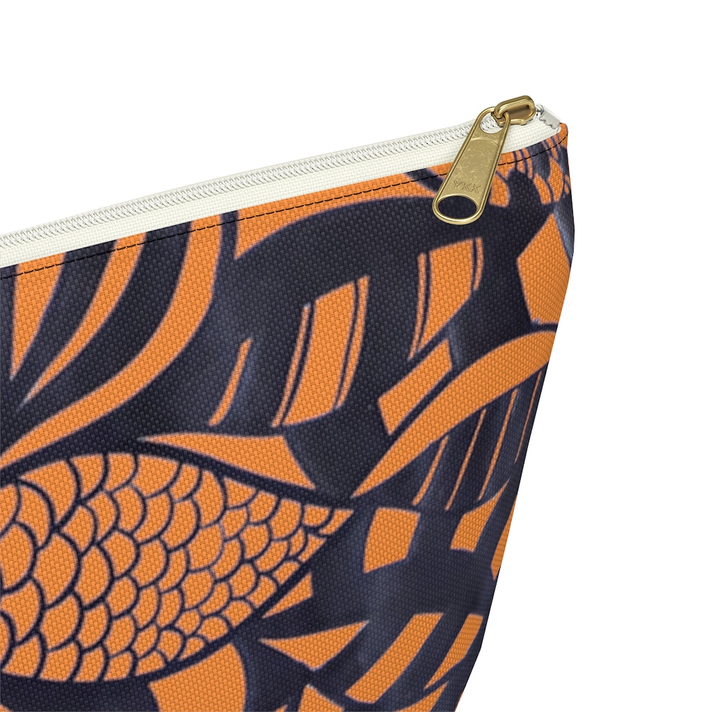 Peach Tropical Minimalist Accessory Pouch