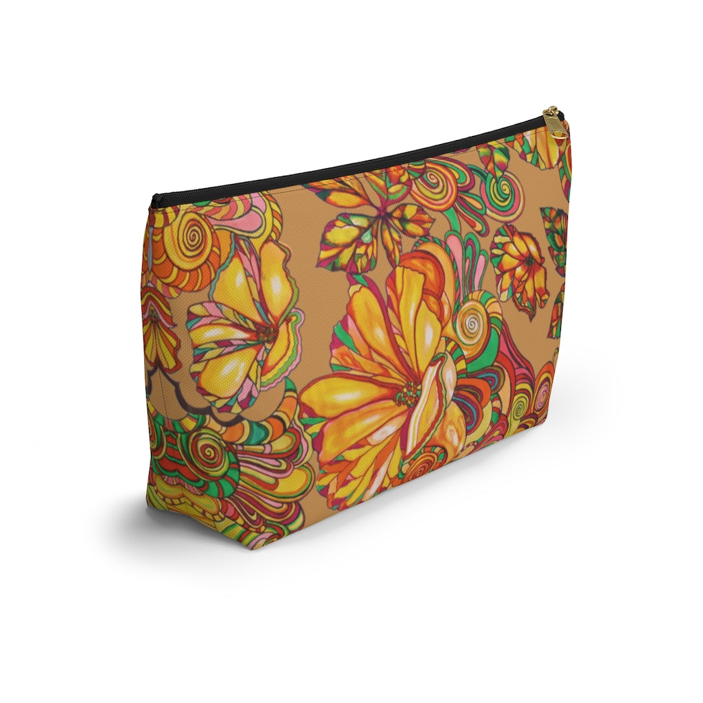 Tussock Artsy Floral Accessory Pouch