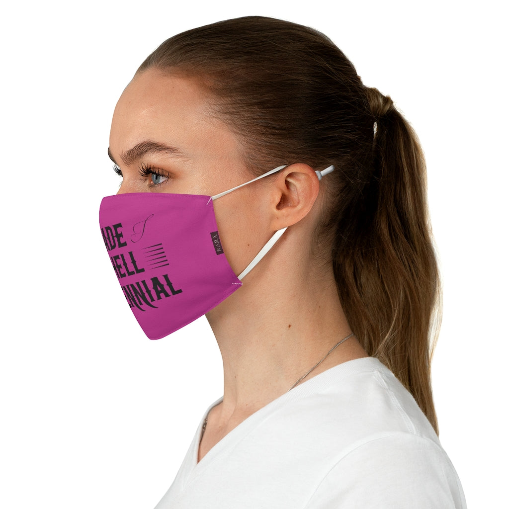 Millennial Fabric Face Mask (Pink)