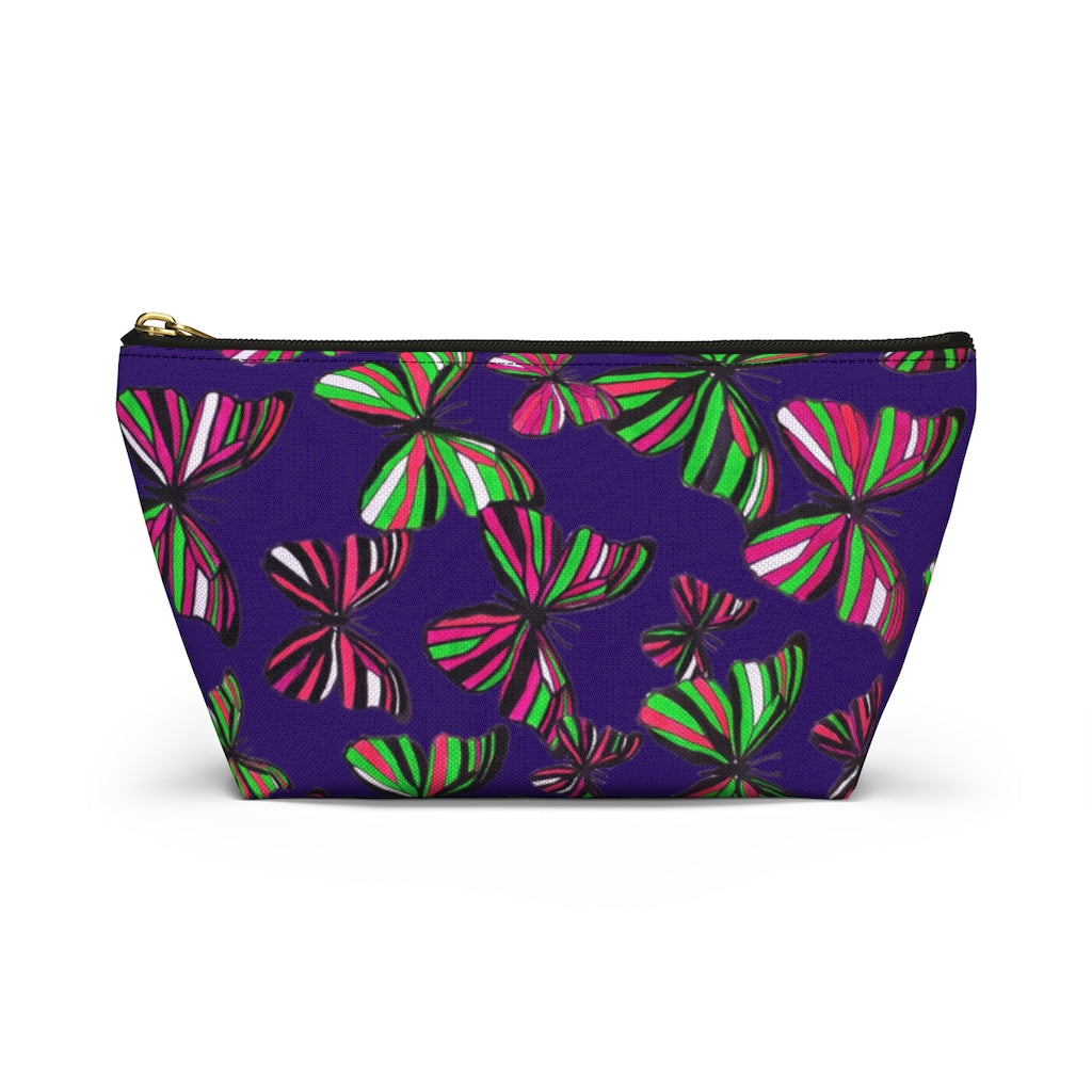 Butterflies Violet Accessory Pouch