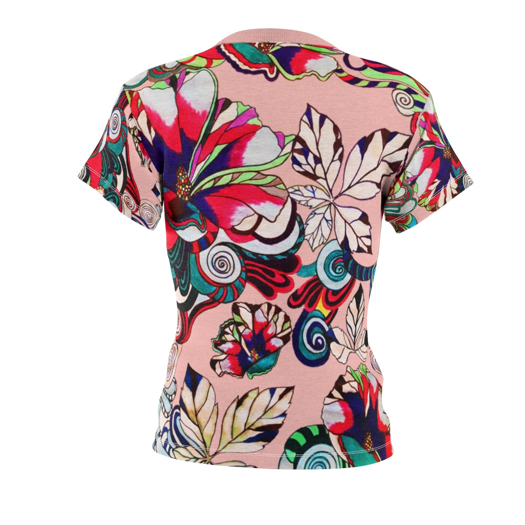 Graphic Floral AOP Blush T-Shirt