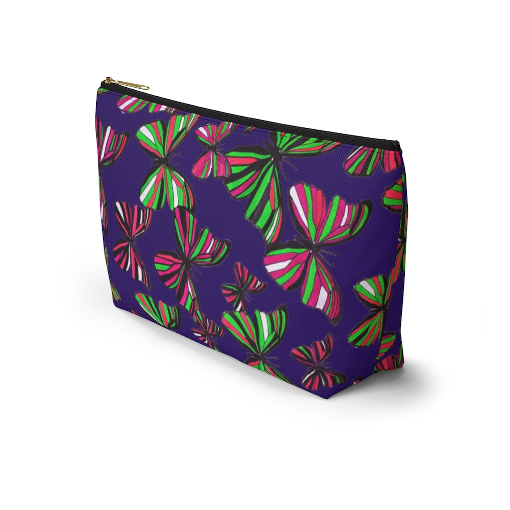 Butterflies Violet Accessory Pouch