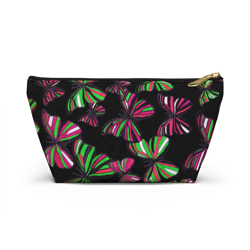 Butterflies Black Accessory Pouch