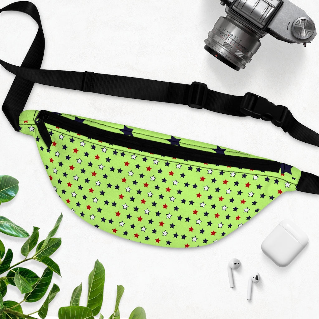 Star Studded Lime Fanny Pack