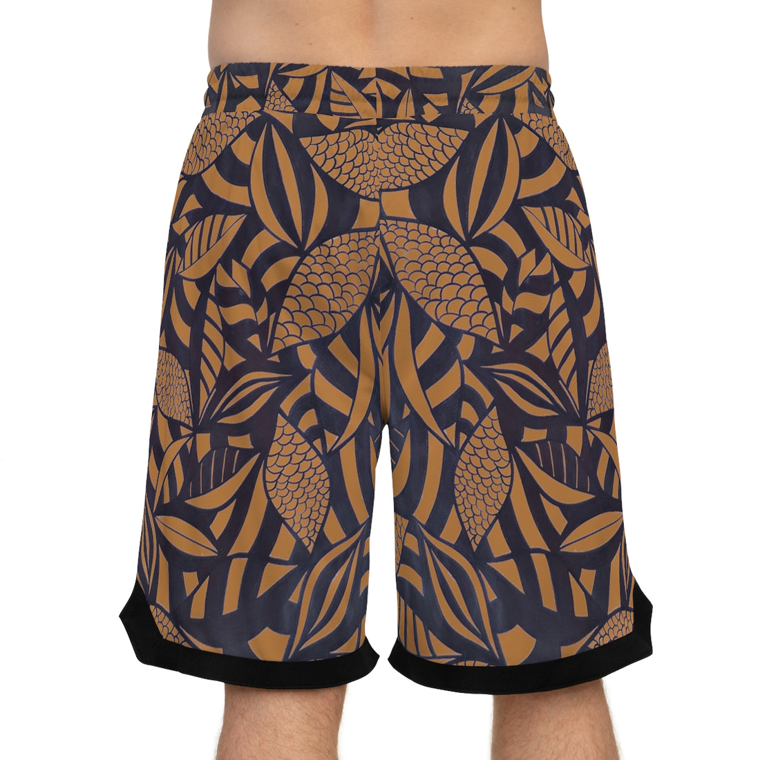 tussock tropical print print basketball shorts