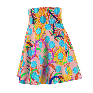 Sunflower Blush Skater Skirt