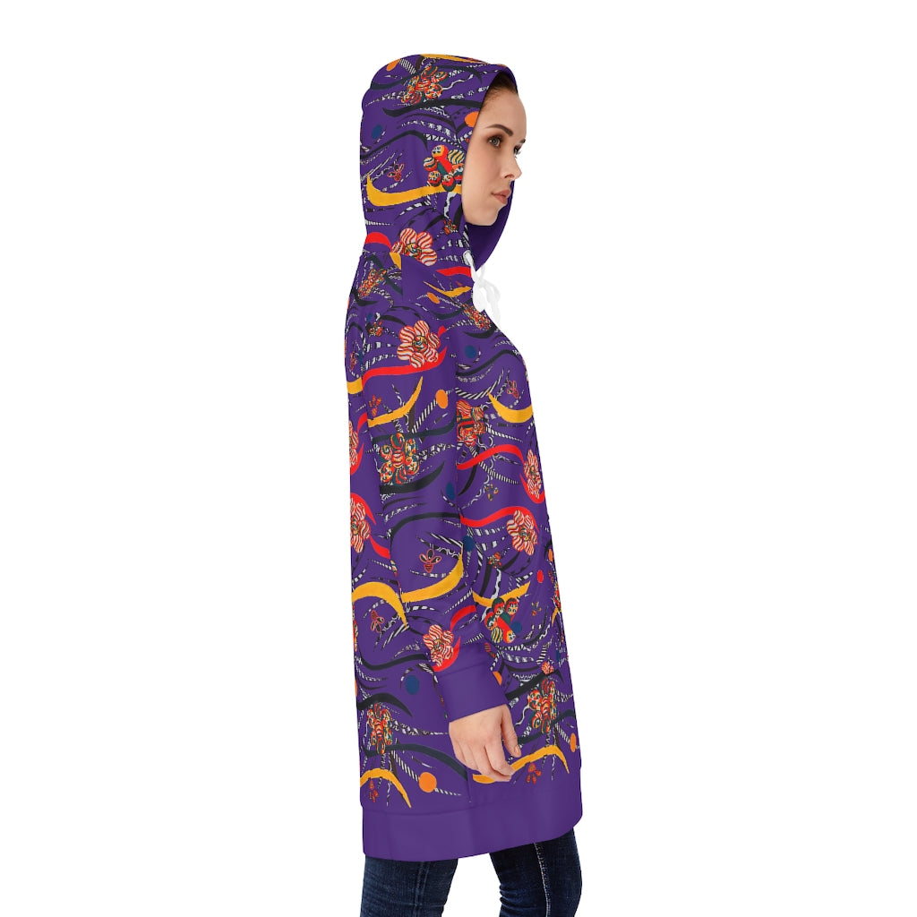 Purple Wilderness Hoodie Dress (AOP)