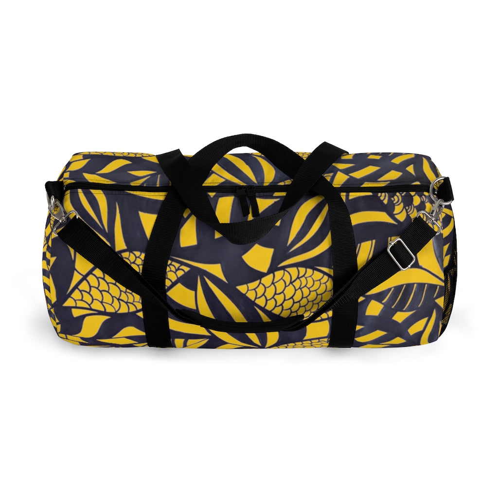 Tropical Minimalist Yellow Duffel Bag