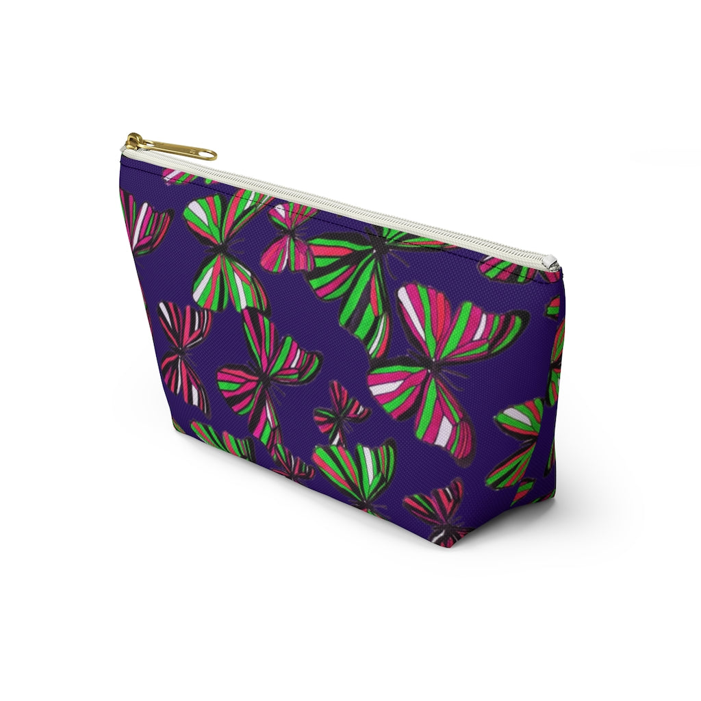 Butterflies Violet Accessory Pouch