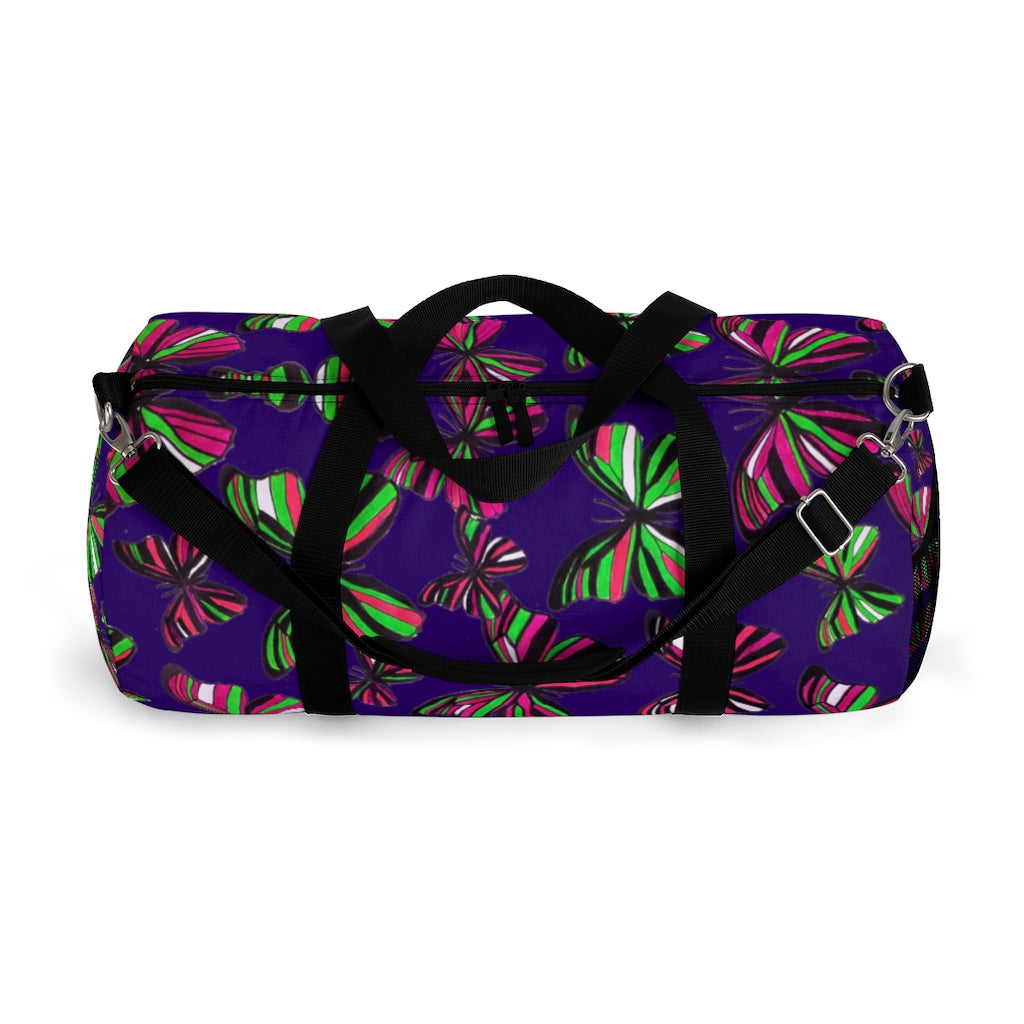 Butterflies Violet Duffel Bag