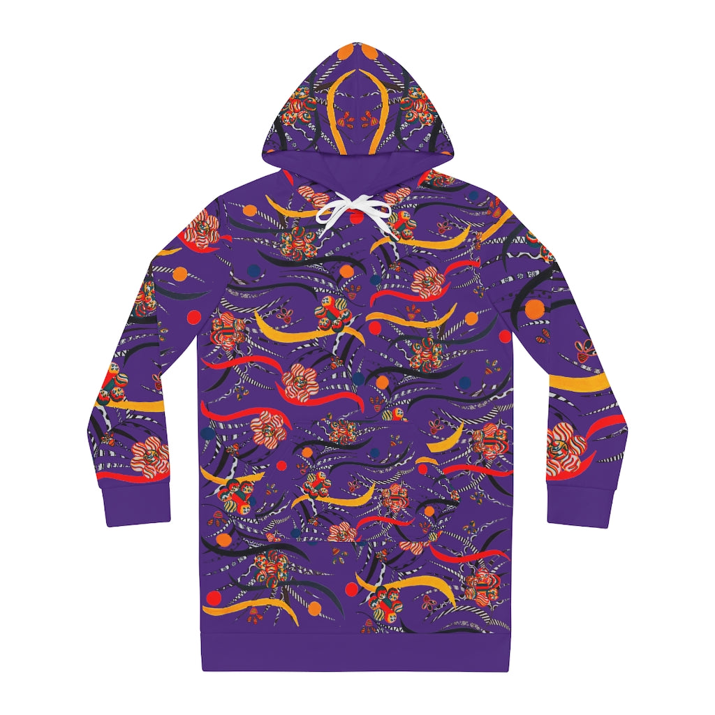 Purple Wilderness Hoodie Dress (AOP)
