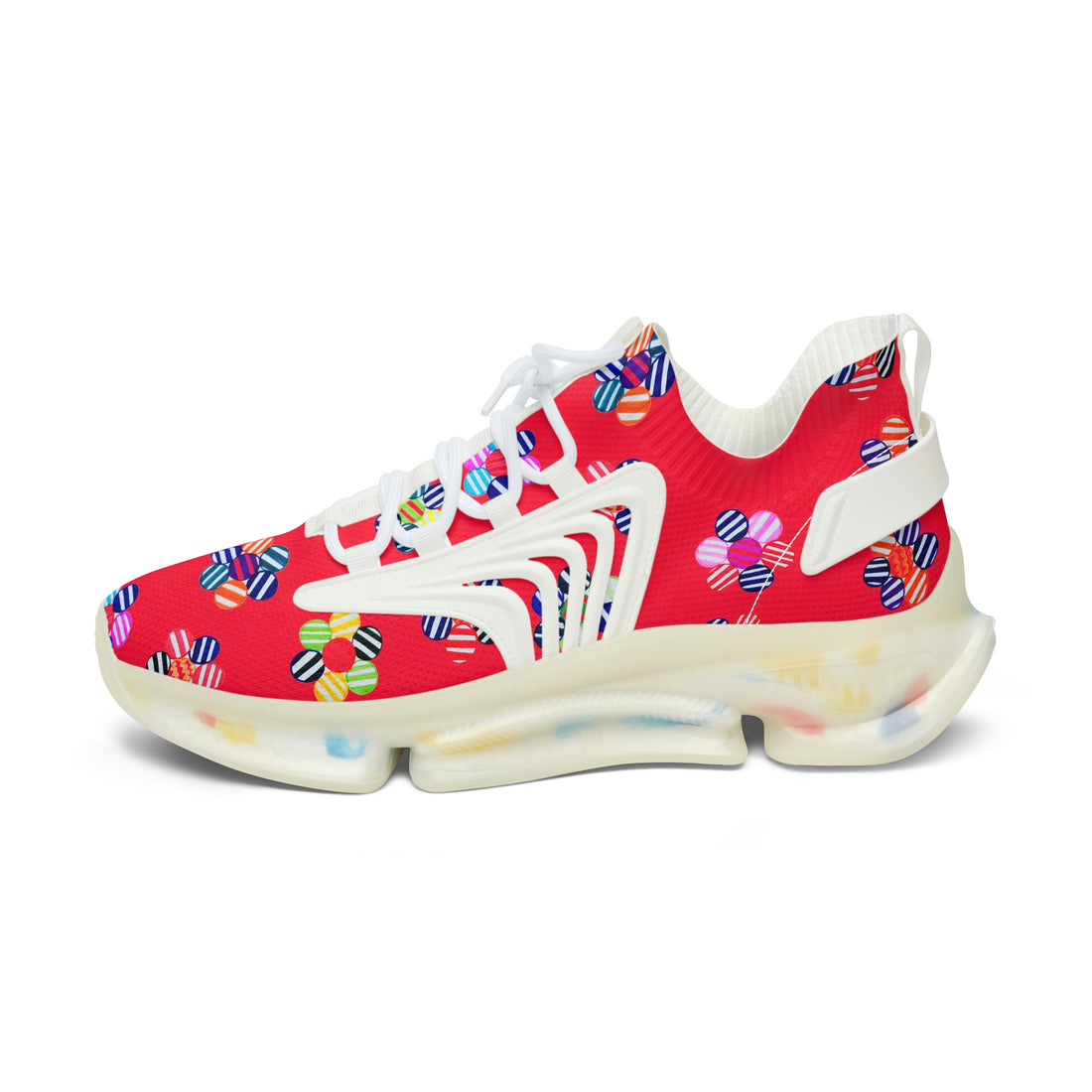 Red Candy Floral Printed OTT Women's Mesh Knit Sneakers